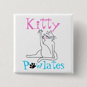 "Kattunge PAWlates" Knapp