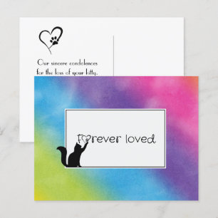 Kattunge Pet-förlustsympati från Vet Vykort