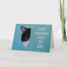 Kattunge Poetry kommer bra Kort