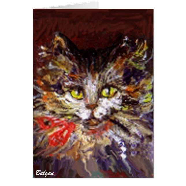 KATTUNGE PORTRÄTT HÄLSNINGSKORT (Framsidan)