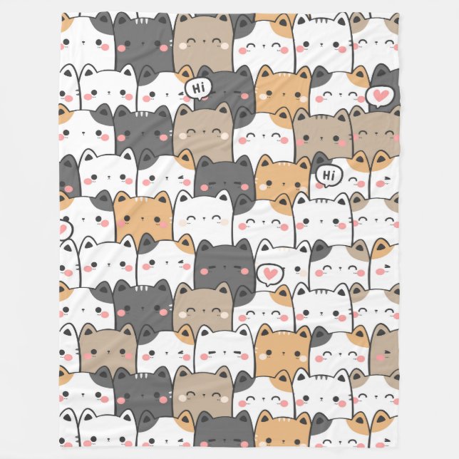 Kattunge Power 60 x 80 Fleece Blanket (Framsidan)