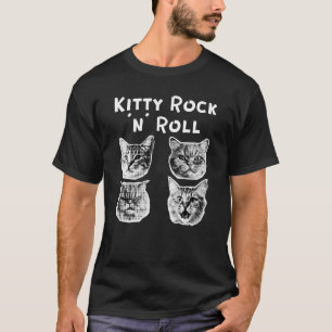 Kattunge Rock and roll Retro T Shirt