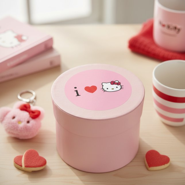 Kattunge Runt Klistermärke (Skapare uppladdad)