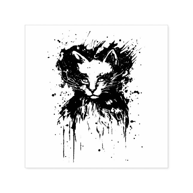 Kattunge Självfärgande Stämpel (Design)