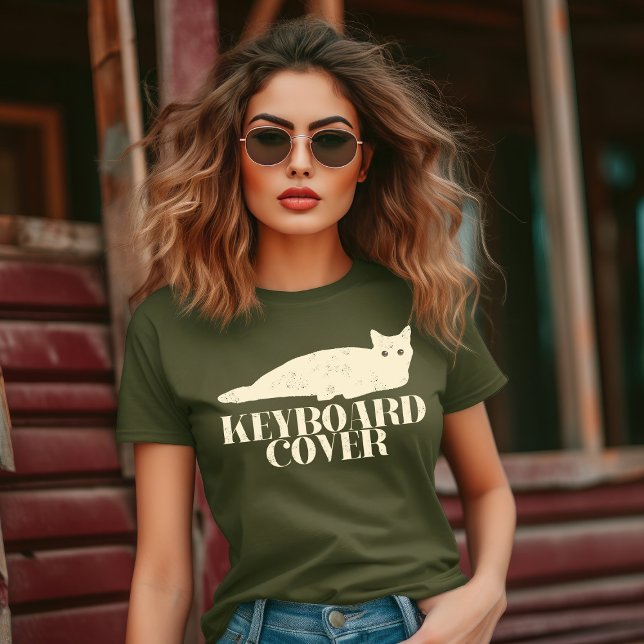 Kattunge Skapar som ett Tangentbord-skydd T Shirt (Skapare uppladdad)