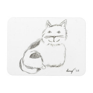 Kattunge Sketch Flexible Magnet