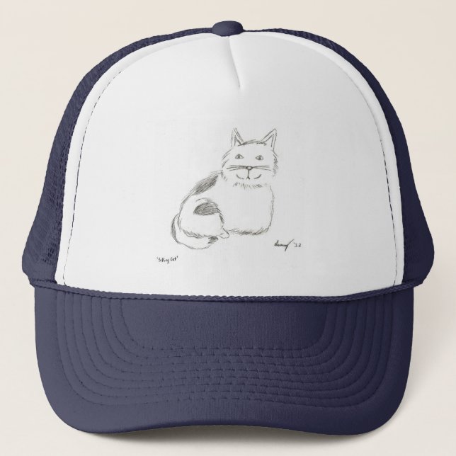 Kattunge Sketch Hat Truckerkeps (Framsida)