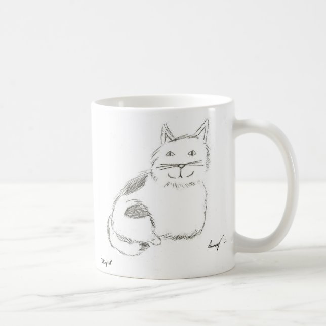 Kattunge Sketch Mugg (Höger)