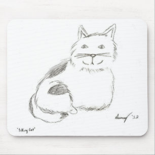 Kattunge skissar Mousepad Musmatta