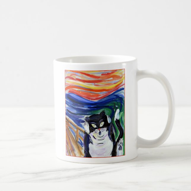 Kattunge Skräm Anpassningsbar Cat Lover Coffee Mug Kaffemugg (Höger)