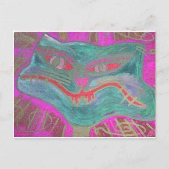 Kattunge som visste för mycket vykort (Framsida)