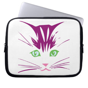 Kattunge Sött Ansikte Laptop Fodral