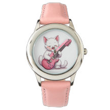 Kattunge spelar gitarr