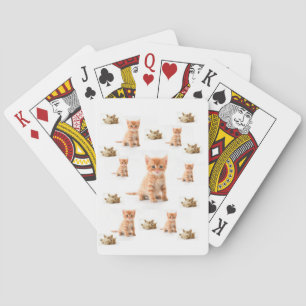 Kattunge spelkortlek spelkort