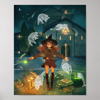 Kattunge Spell Poster