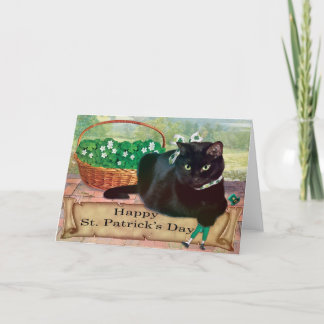 Kattunge St. Paddy's Day Greeting Card Kort