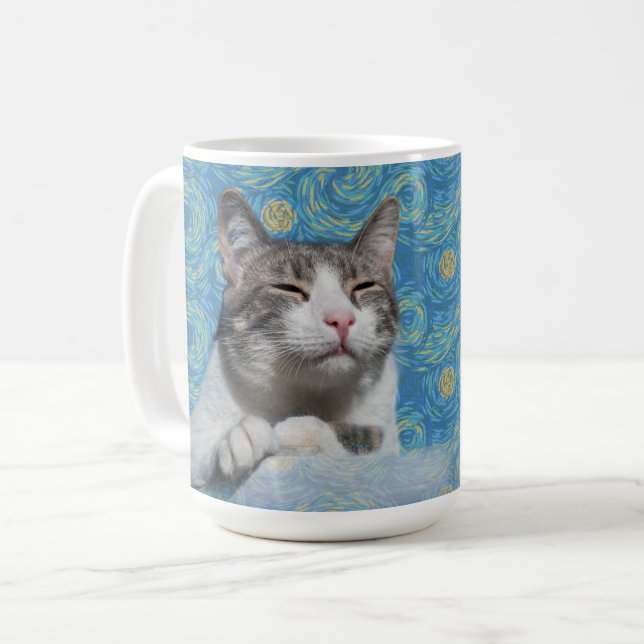 Kattunge Starry Night Kaffemugg (Framsida vänster)