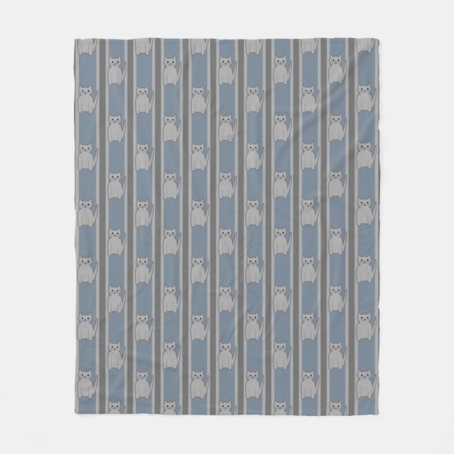 Kattunge Stripe Fleecefilt (Framsidan)