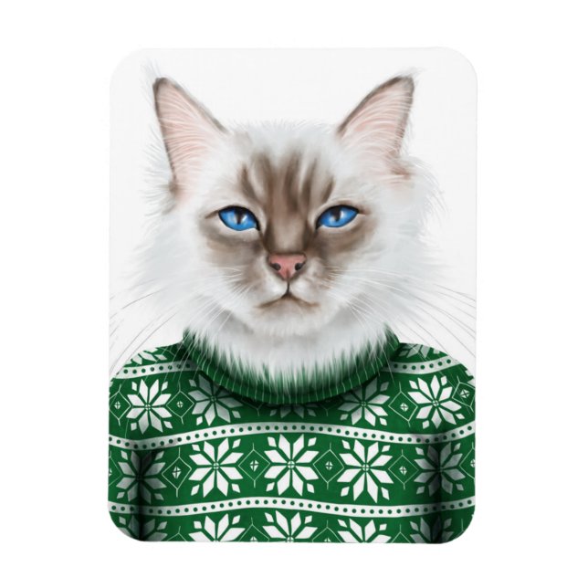 Kattunge Sweater Magnet (Vertikal)