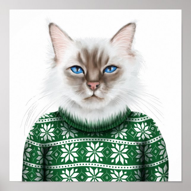 Kattunge Sweater Poster (Framsidan)