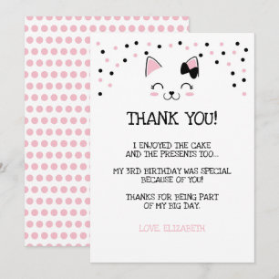 Kattunge tackkort inbjudningar