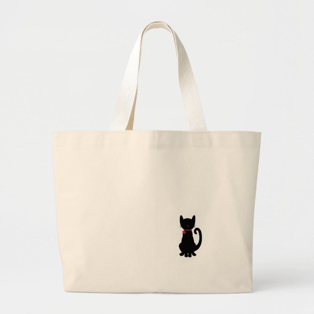 Kattunge Tote Bag Jumbo Tygkasse (Framsidan)