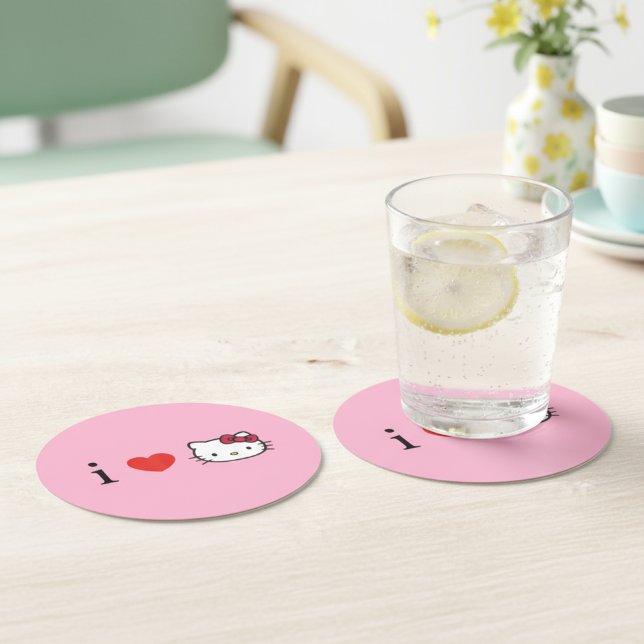 Kattunge Underlägg Papper Rund (Skapare uppladdad)