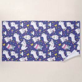 Kattunge Unicorns Beach Towel