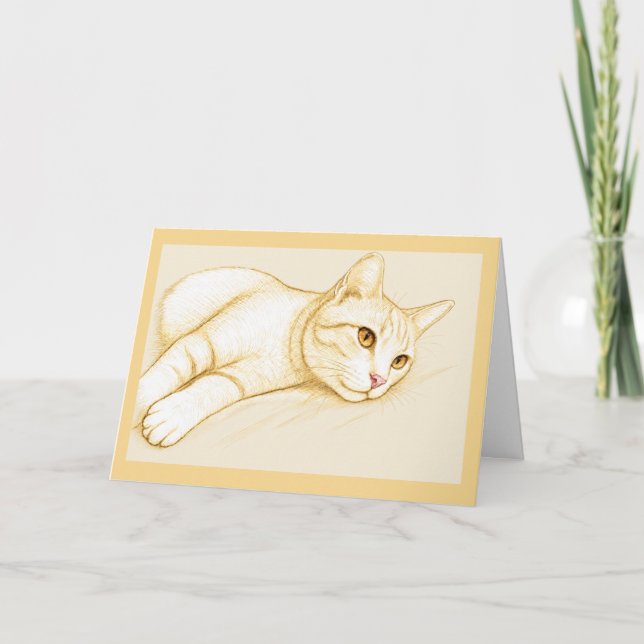 Kattunge Välkomstkort Kort (Framsida)