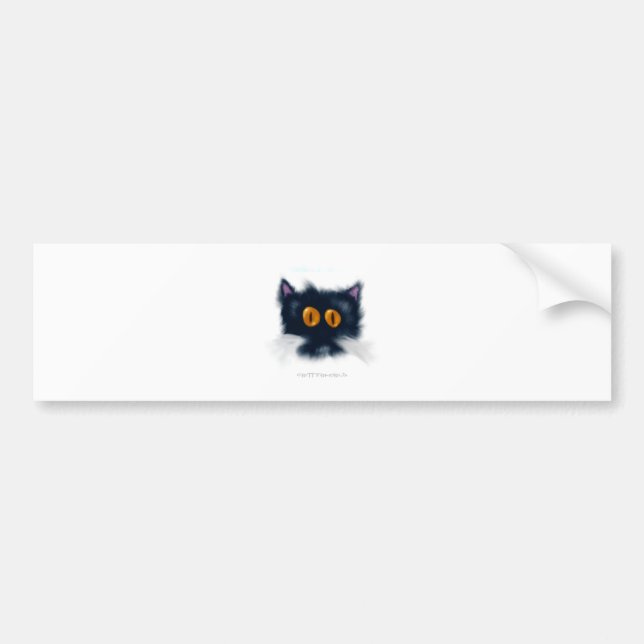 Kattunge varelse bildekal (Framsidan)