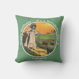 Kattunge, vart har du varit? Födelsedagsfest Kudde