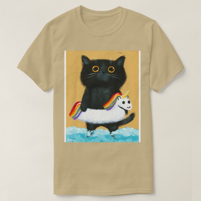 Kattunge vid stranden t shirt (Design framsida)