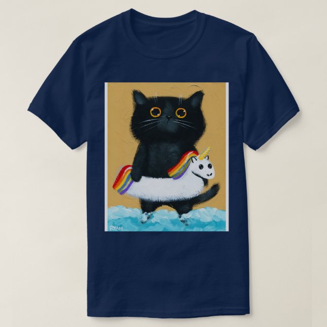 Kattunge vid stranden t shirt (Design framsida)