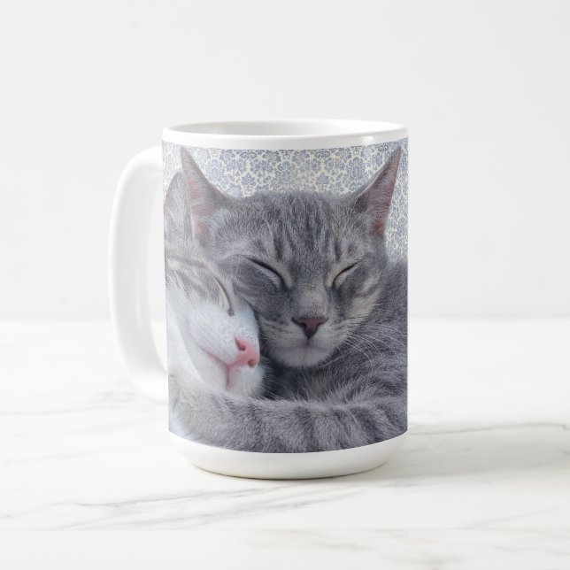 Kattunge vintage kaffemugg (Framsida vänster)