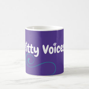 Kattunge Voices logotyp lila mugg