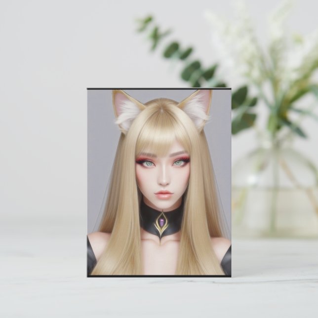 KATTUNGE WAIFU 03 VYKORT (Stående Fram)