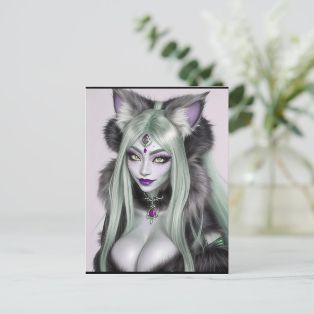 KATTUNGE WAIFU 07 VYKORT (Stående Fram)