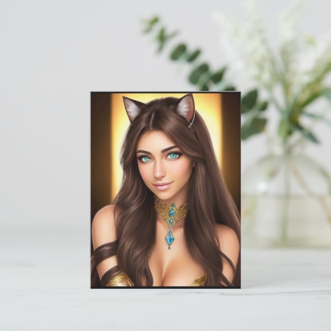 KATTUNGE WAIFU 11 VYKORT (Stående Fram)