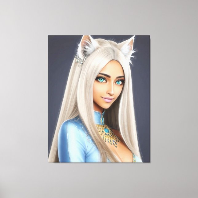 KATTUNGE WAIFU 12 CANVASTRYCK (Framsida)