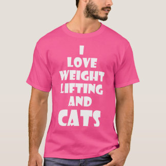 Kattunge Weight Lyft Tshirt Workout Fitne T Shirt