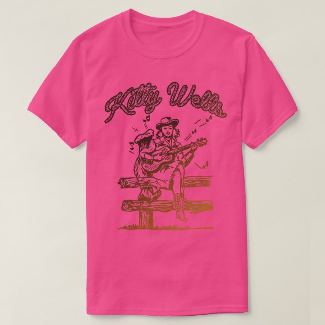 Kattunge Wells Cowgirl T Shirt (Design framsida)
