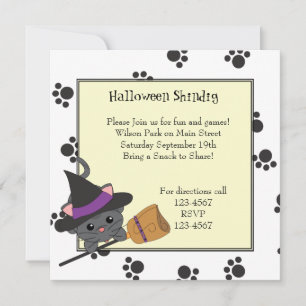 Kattunge Witch Cutie Inbjudningar