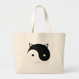 Kattunge Yin Yan Tote Bag Jumbo Tygkasse