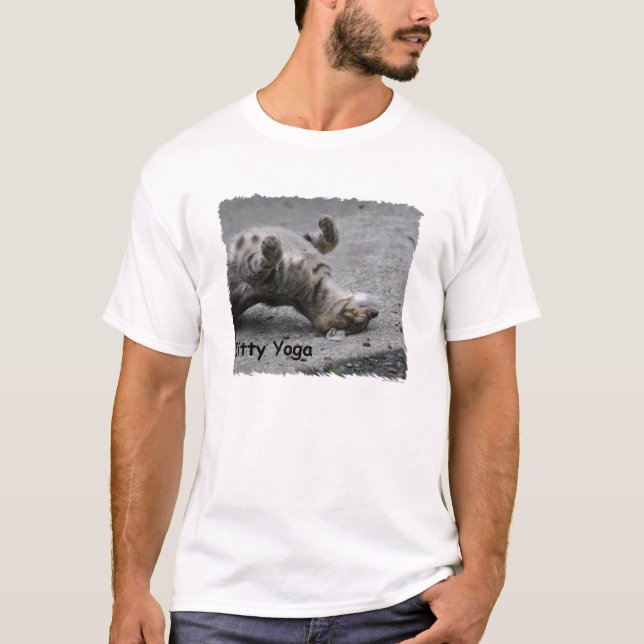 Kattunge Yoga T-shirt (Framsida)