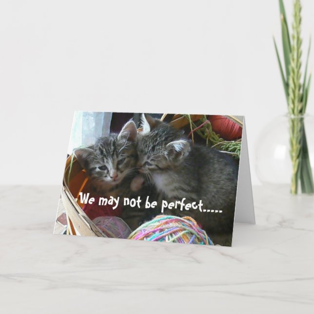 Kattungeårsdagkort Kort (Framsida)