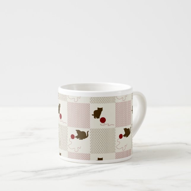 Kattungebakgrunder Espressomugg (Framsida höger)