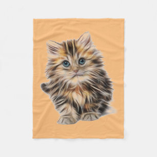 Kattungeblåttögon Fleecefilt