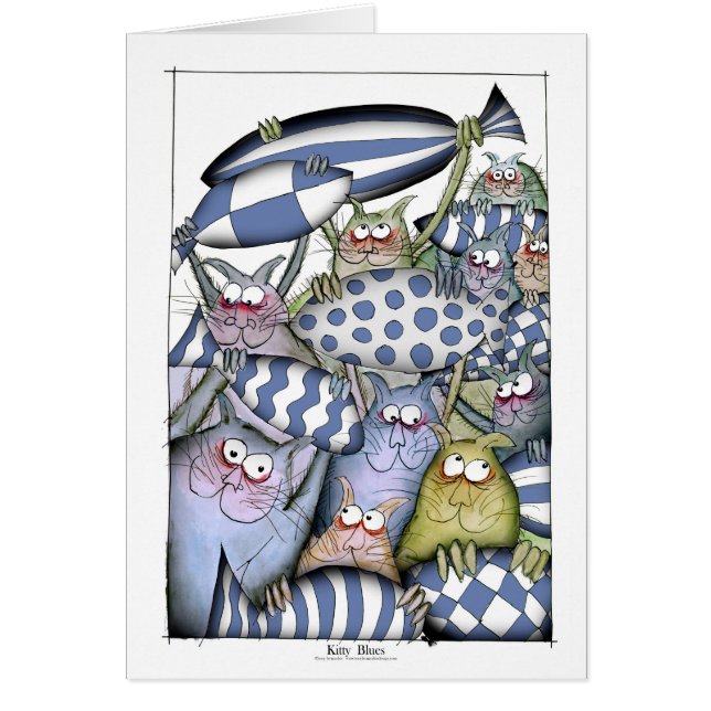 kattungedeppighet hälsningskort (Framsidan)