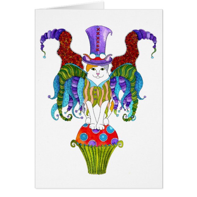 Kattungefekort Hälsningskort (Framsidan)