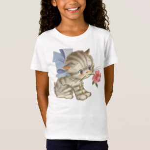 Kattungeinnehav en roflickaT-tröja Tee